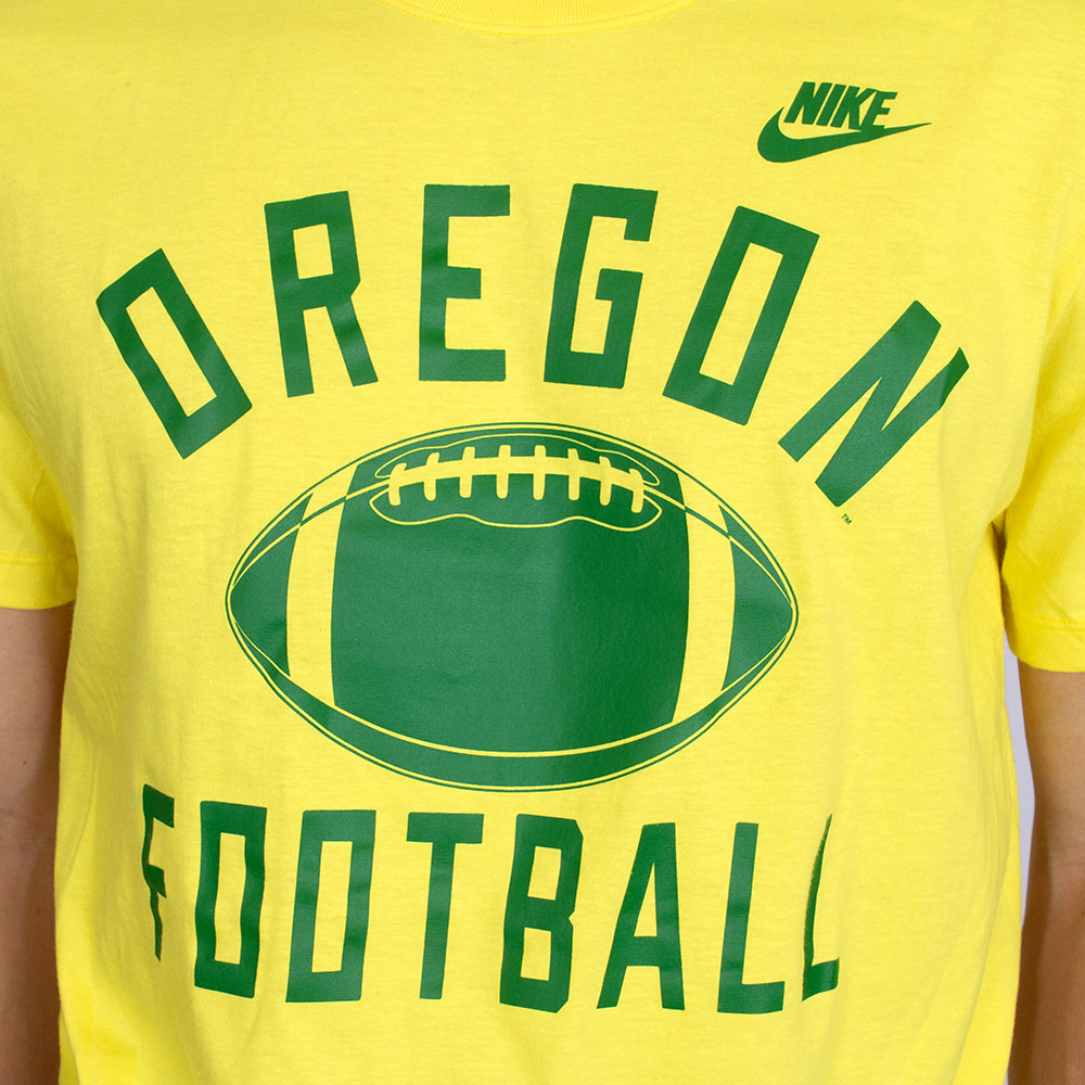 Arched Oregon, Nike, Yellow, Crew Neck, Cotton, Men, Football, Legacy, T-Shirt, 798793